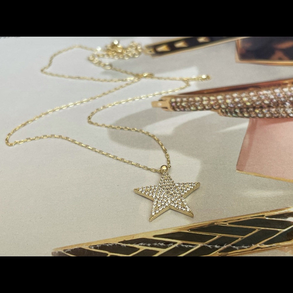 Gold star necklace star pendant necklace - Picture 4 of 8